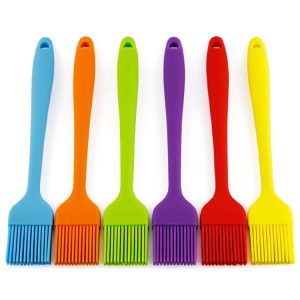 Integrated Barbecue Brush Temperature resistant Seasoning Brush Silicone Food Brush Pancake Barbecue Oil Brush Food Grade Kitchen
