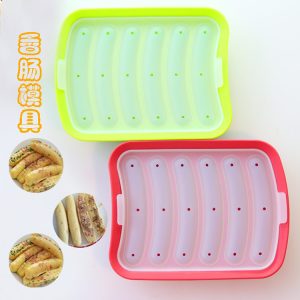 Manufacturer wholesale silicone sausage mold DIY cake mold creative grilled hot dog food grade sausage rack